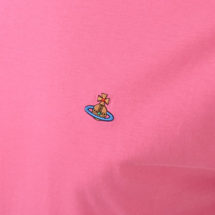 Vivienne Westwood Classic Logo T Shirt Pink